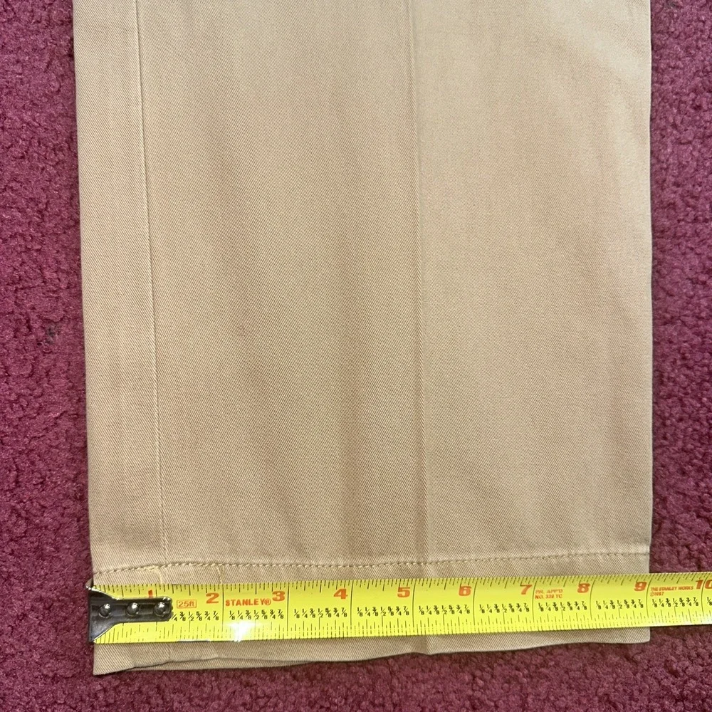 VTG Polo Ralph Lauren Pants Mens Fit 39x30 Khaki Tan Cotton Chino Straight